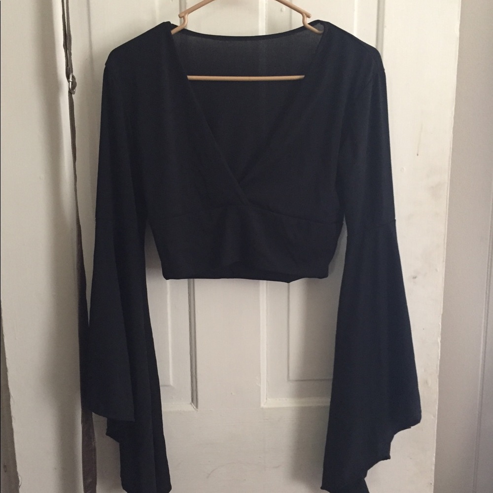 Black crop top